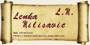 Lenka Milisavić vizit kartica